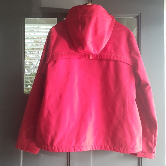 32 Degrees Weatherproof Red Women's Hopded Jacket Coat Size XL - Picture 2 of 11